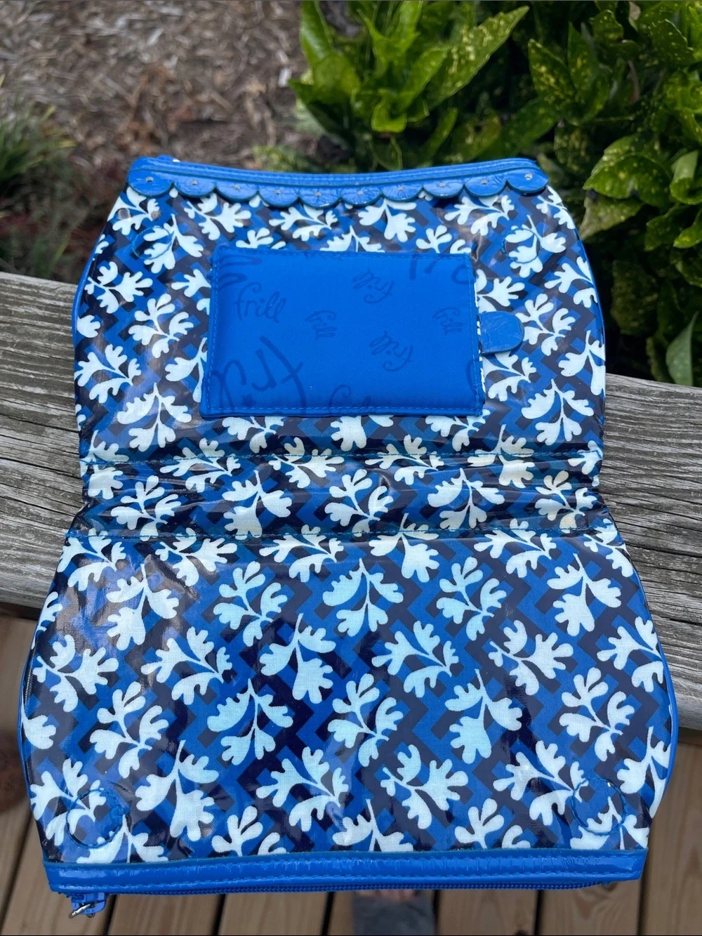 Vera Bradley Twice as Nice Blue Lagoon Cosmetic Clutch